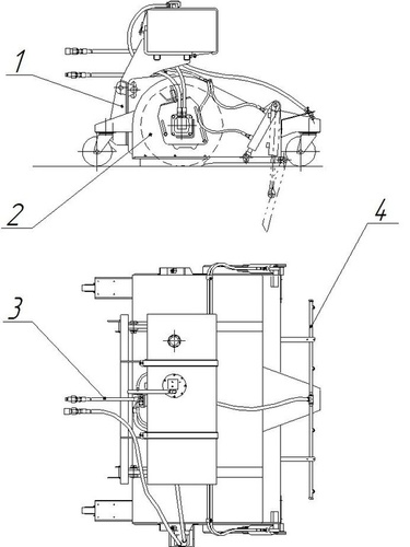 Щетка с передним бункером 